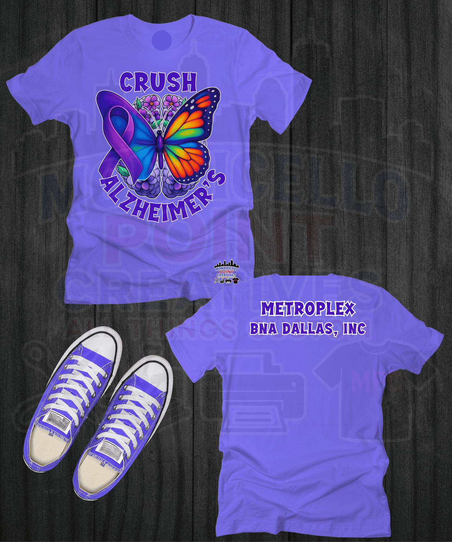 CRUSH ALZHEIMER'S (Butterfly)
